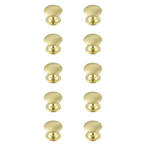Elegant Cadon Cabinet Knob, Set of 10 - Brushed Gold (KB2004-GD-10PK)