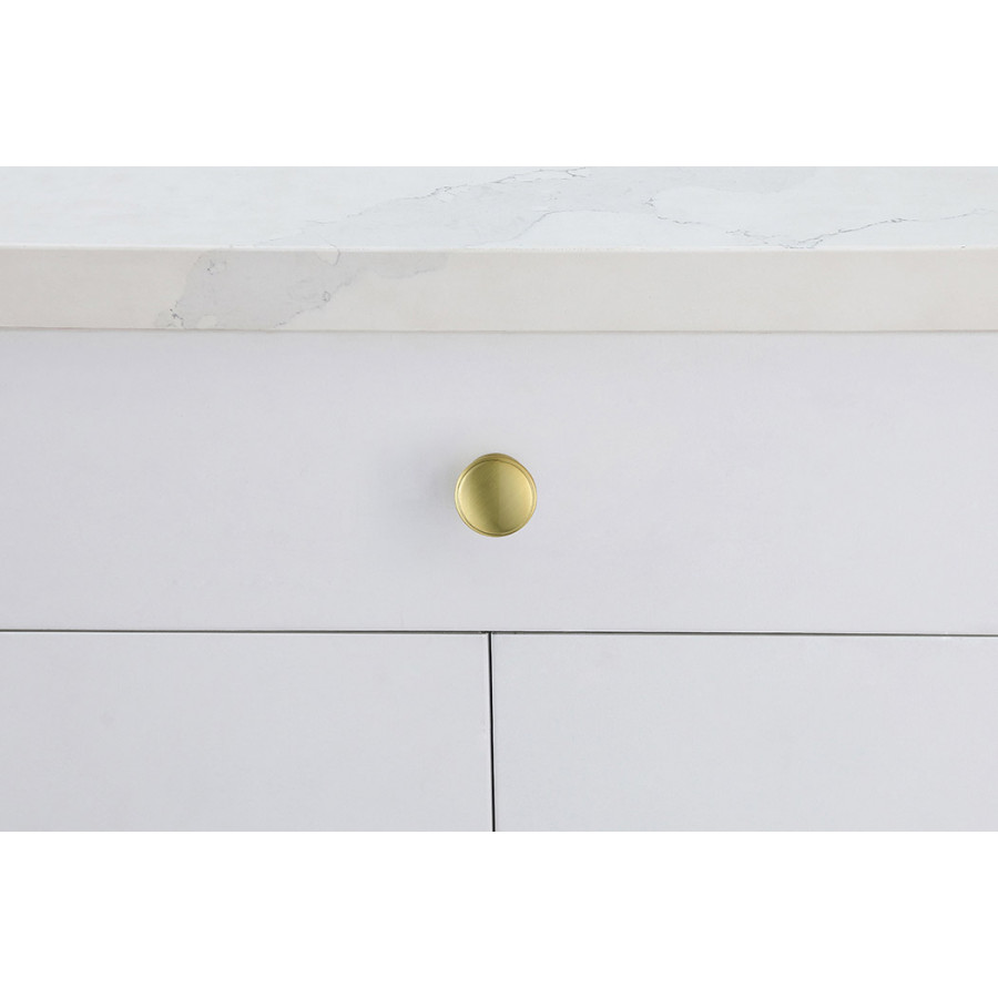 Elegant Cadon Cabinet Knob, Set of 10 - Brushed Gold (KB2004-GD-10PK)
