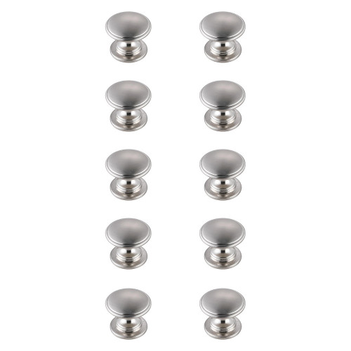 Elegant Cadon Cabinet Knob, Set of 10 - Brushed Nickel (KB2004-NK-10PK)
