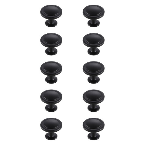 Elegant Cadon Cabinet Knob, Set of 10 - Matte Black (KB2005-MB-10PK)