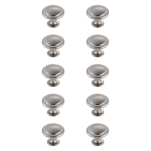 Elegant Cadon Cabinet Knob, Set of 10 - Brushed Nickel (KB2005-NK-10PK)