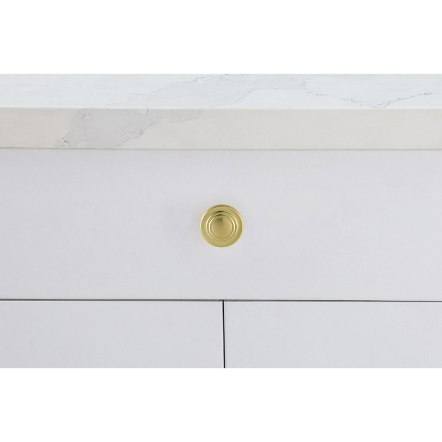 Elegant Cadon Cabinet Knob, Set of 10 - Brushed Gold (KB2006-GD-10PK)