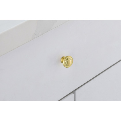 Elegant Cadon Cabinet Knob, Set of 10 - Brushed Gold (KB2006-GD-10PK)