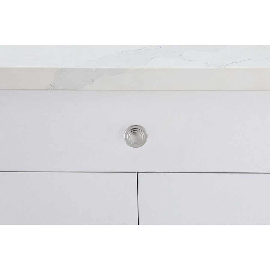 Elegant Cadon Cabinet Knob, Set of 10 - Brushed Nickel (KB2006-NK-10PK)