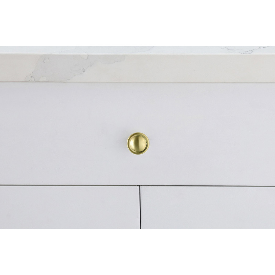 Elegant Cadon Cabinet Knob, Set of 10 - Brushed Gold (KB2007-GD-10PK)