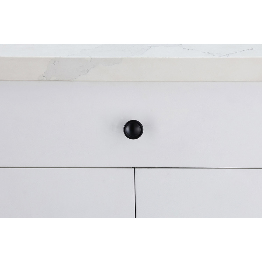 Elegant Cadon Cabinet Knob, Set of 10 - Matte Black (KB2007-MB-10PK)