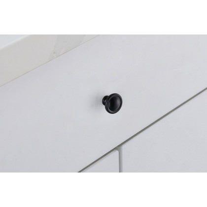 Elegant Cadon Cabinet Knob, Set of 10 - Matte Black (KB2007-MB-10PK)