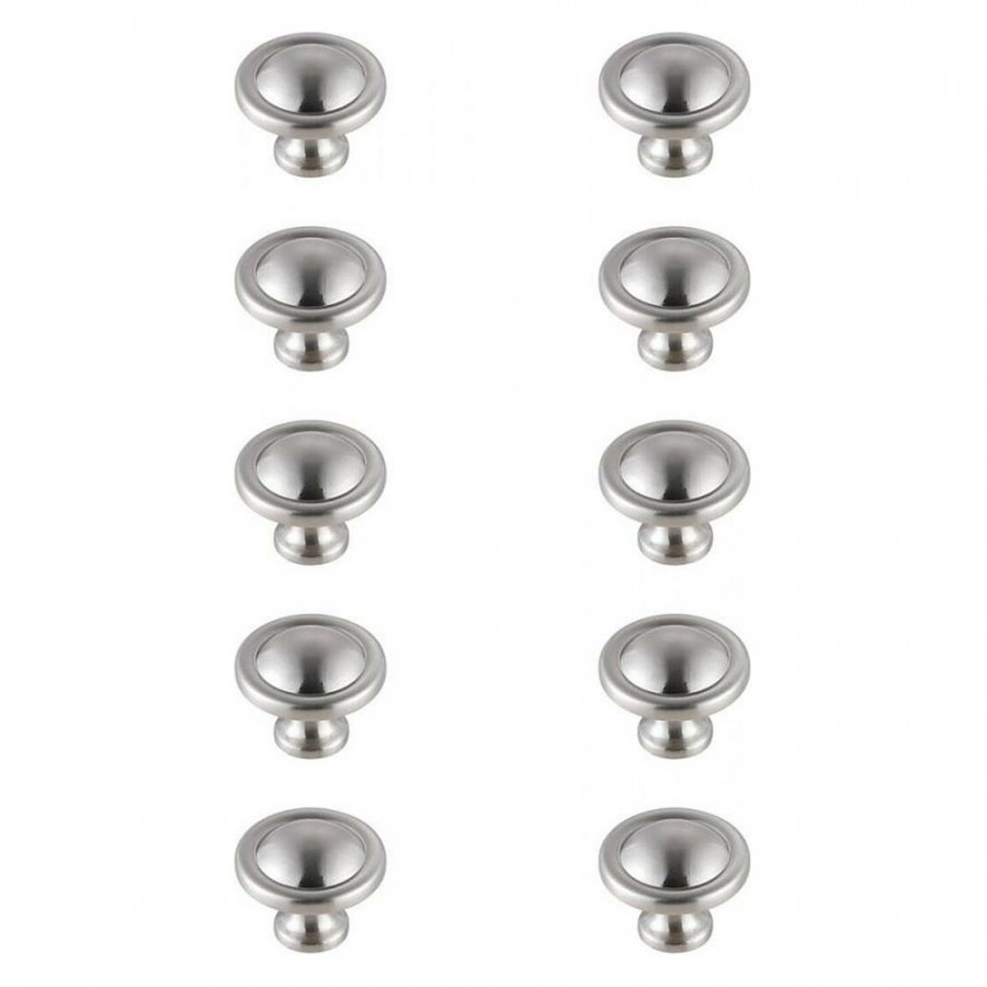 Elegant Cadon Cabinet Knob, Set of 10 - Brushed Nickel (KB2007-NK-10PK)
