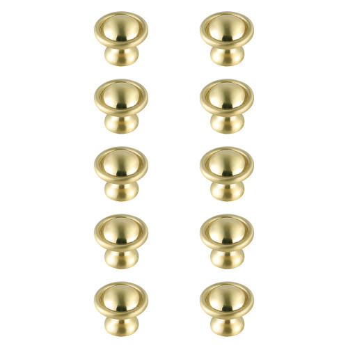 Elegant Cadon Cabinet Knob, Set of 10 - Brushed Gold (KB2008-GD-10PK)