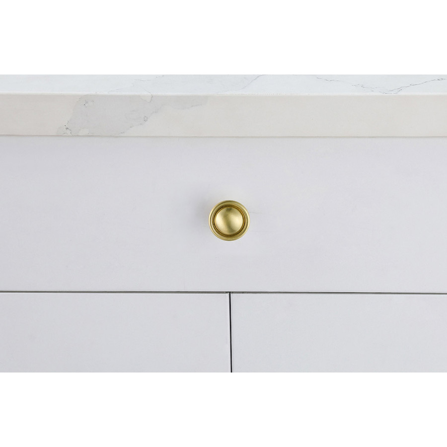Elegant Cadon Cabinet Knob, Set of 10 - Brushed Gold (KB2008-GD-10PK)