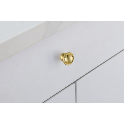 Elegant Cadon Cabinet Knob, Set of 10 - Brushed Gold (KB2008-GD-10PK)