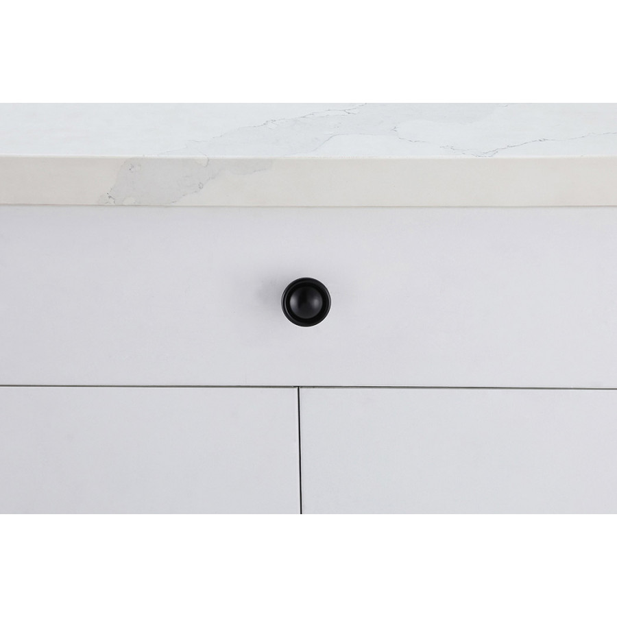 Elegant Cadon Cabinet Knob, Set of 10 - Matte Black (KB2008-MB-10PK)