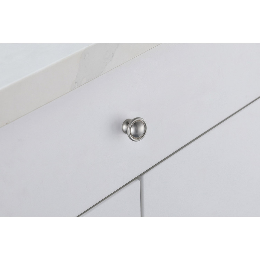 Elegant Cadon Cabinet Knob, Set of 10 - Brushed Nickel (KB2008-NK-10PK)