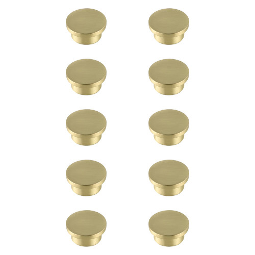 Elegant Cadon Cabinet Knob, Set of 10 - Brushed Gold (KB2009-GD-10PK)