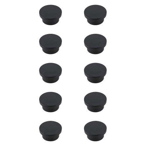 Elegant Cadon Cabinet Knob, Set of 10 - Matte Black (KB2009-MB-10PK)