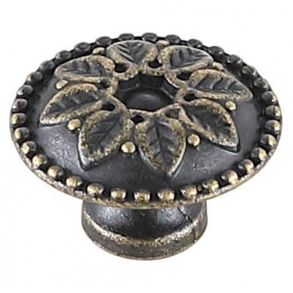 Elegant Cadon Cabinet Knob, Set of 10 - Antique Bronze (KB2011-AB-10PK)