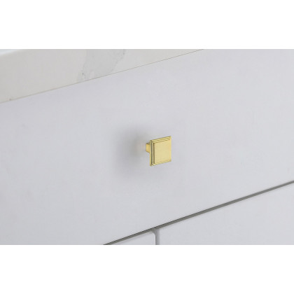 Elegant Cadon Cabinet Knob, Set of 10 - Brushed Gold (KB2012-GD-10PK)