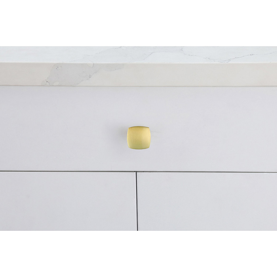 Elegant Cadon Cabinet Knob, Set of 10 - Brushed Gold (KB2022-GD-10PK)