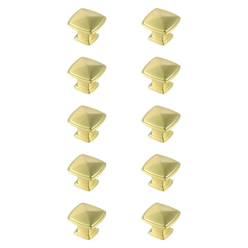 Elegant Cadon Cabinet Knob, Set of 10 - Brushed Gold (KB2023-GD-10PK)