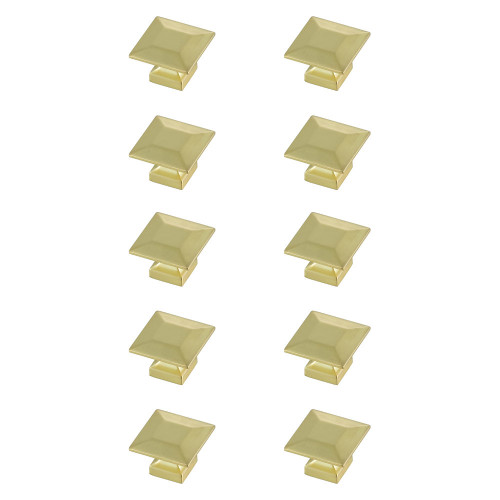 Elegant Cadon Cabinet Knob, Set of 10 - Brushed Gold (KB2025-GD-10PK)