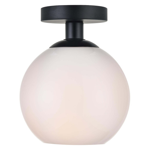 Elegant Baxter 1-Light Flush Mount - Black, L 7,9" (LD2205BK)