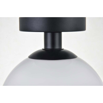 Elegant Baxter 1-Light Flush Mount - Black, L 7,9" (LD2205BK)