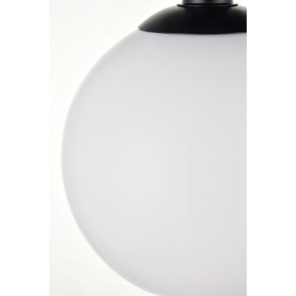 Elegant Baxter 1-Light Flush Mount - Black, L 7,9" (LD2205BK)