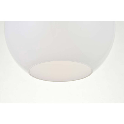 Elegant Baxter 1-Light Flush Mount - Black, L 7,9" (LD2205BK)