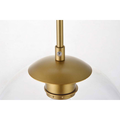 Elegant Baxter 1-Light Pendant - Brass, L 7.9" (LD2206BR)