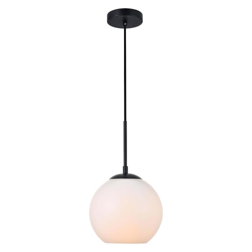 Elegant Baxter 1-Light Pendant - Black, L 7.9" (LD2207BK)