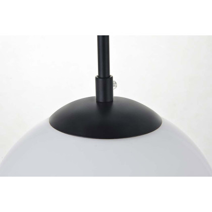 Elegant Baxter 1-Light Pendant - Black, L 7.9" (LD2207BK)