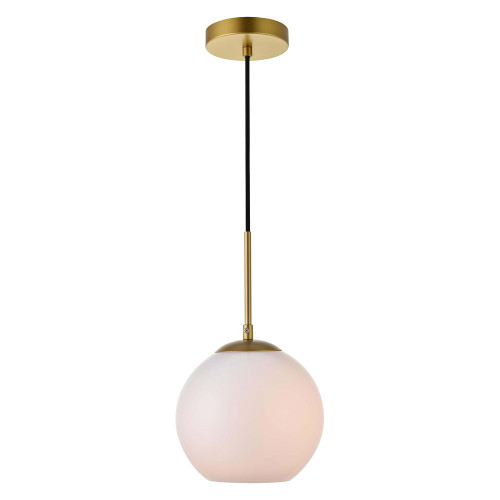 Elegant Baxter 1-Light Pendant - Brass, L 7.9" (LD2207BR)