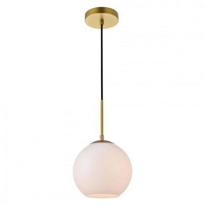 Elegant Baxter 1-Light Pendant - Brass, L 7.9" (LD2207BR)