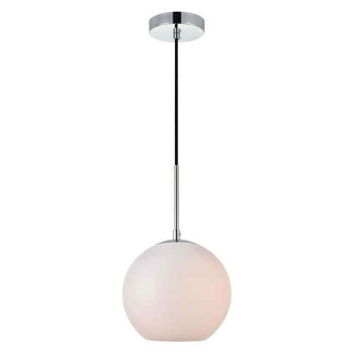 Elegant Baxter 1-Light Pendant - Chrome, L 7.9" (LD2207C)