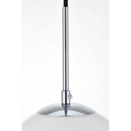 Elegant Baxter 1-Light Pendant - Chrome, L 7.9" (LD2207C)