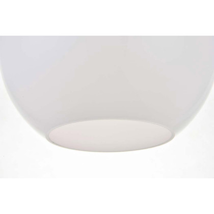 Elegant Baxter 1-Light Pendant - Chrome, L 7.9" (LD2207C)
