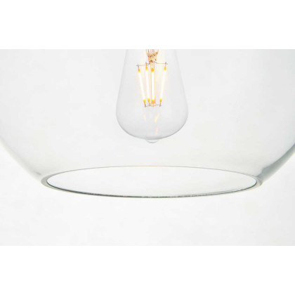 Elegant Baxter 3-Light Pendant - Brass, L 18.1" (LD2208BR)