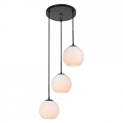 Elegant Baxter 3-Light Pendant - Black, L 18.1" (LD2209BK)