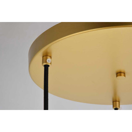 Elegant Baxter 3-Light Pendant - Brass, L 18.1" (LD2209BR)