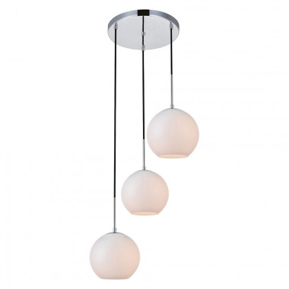 Elegant Baxter 3-Light Pendant - Chrome, L 18.1" (LD2209C)
