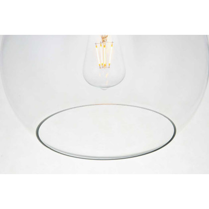 Elegant Baxter 1-Light Flush Mount - Chrome, L 9.8" (LD2210C)