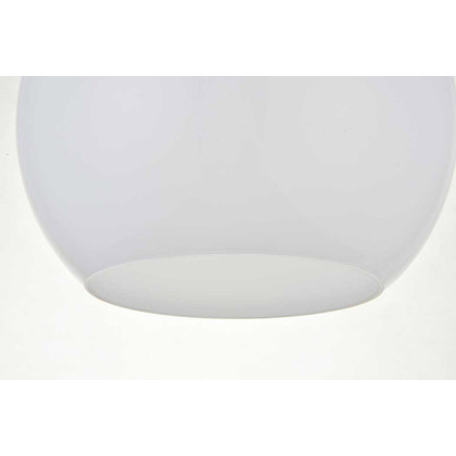 Elegant Baxter 1-Light Flush Mount - Black, L 9.8" (LD2211BK)