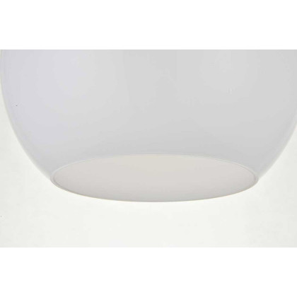 Elegant Baxter 1-Light Flush Mount - Brass, L 9.8" (LD2211BR)