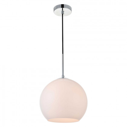 Elegant Baxter 1-Light Pendant - Chrome, L 9.8" (LD2213C)