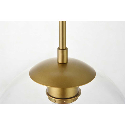 Elegant Baxter 3-Light Pendant - Brass, L 20.1" (LD2214BR)