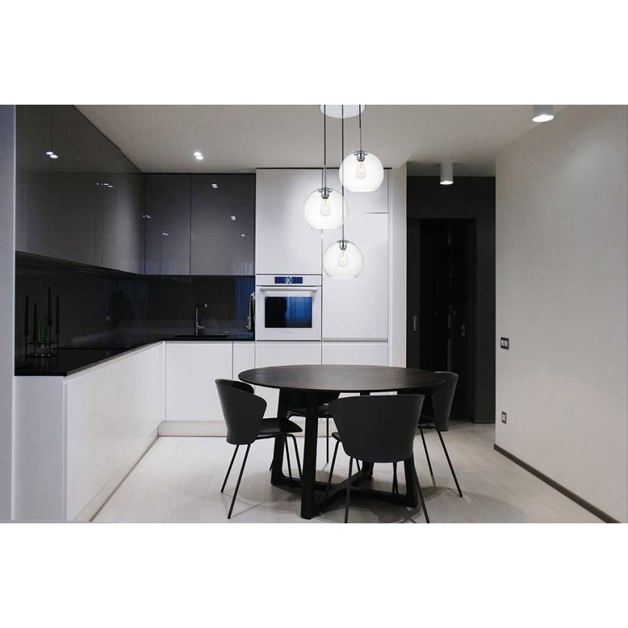 Elegant Baxter 3-Light Pendant - Chrome, L 20.1" (LD2214C)