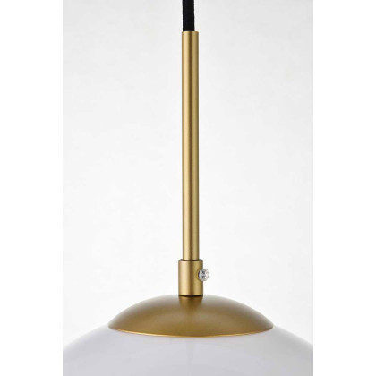 Elegant Baxter 3-Light Pendant - Brass, L 20.1" (LD2215BR)