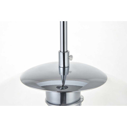 Elegant Baxter 1-Light Pendant - Chrome, L 13.8" (LD2216C)