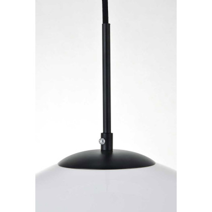 Elegant Baxter 1-Light Pendant - Black, L 13.8" (LD2217BK)