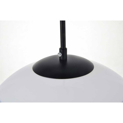 Elegant Baxter 1-Light Pendant - Black, L 13.8" (LD2217BK)